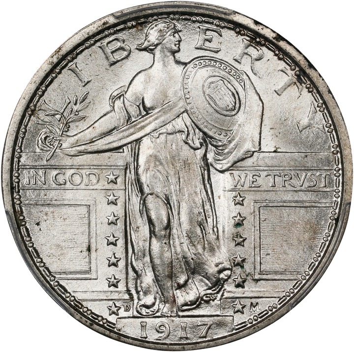1917-D 25c Type 1 MS FH thumbnail 14