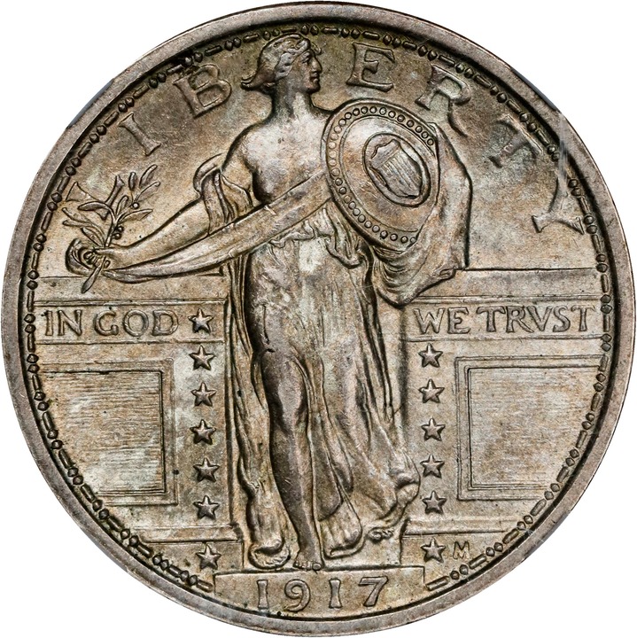 1917 25c Type 2 MS FH thumbnail 12
