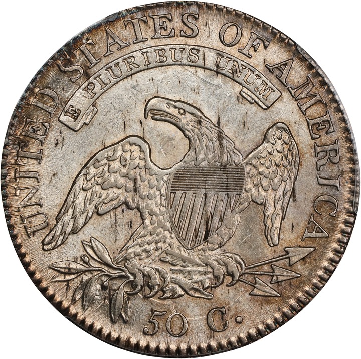 1817 50c Punctuated Date AU58 thumbnail 2