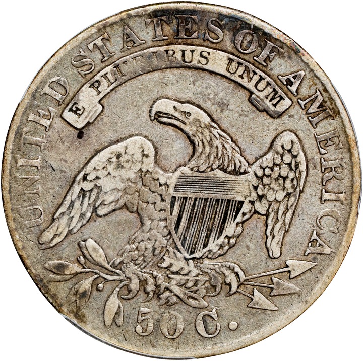 1834 50c Large Date, Large Letters AG3 CAC thumbnail 19