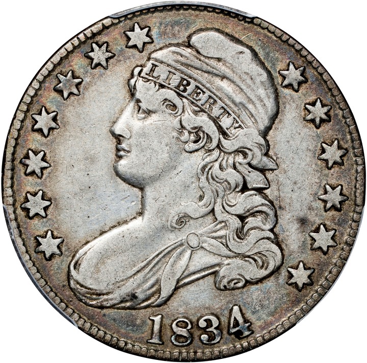 1834 50c Large Date, Small Letters AG3 thumbnail 3