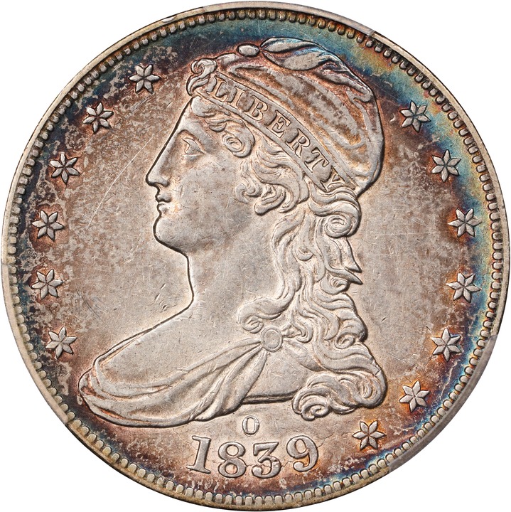 1839-O 50c Reeded Edge G4 thumbnail 7