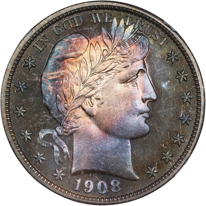 Barber Half Dollar 50c 1892-1915 [Type] PR68 thumbnail 3