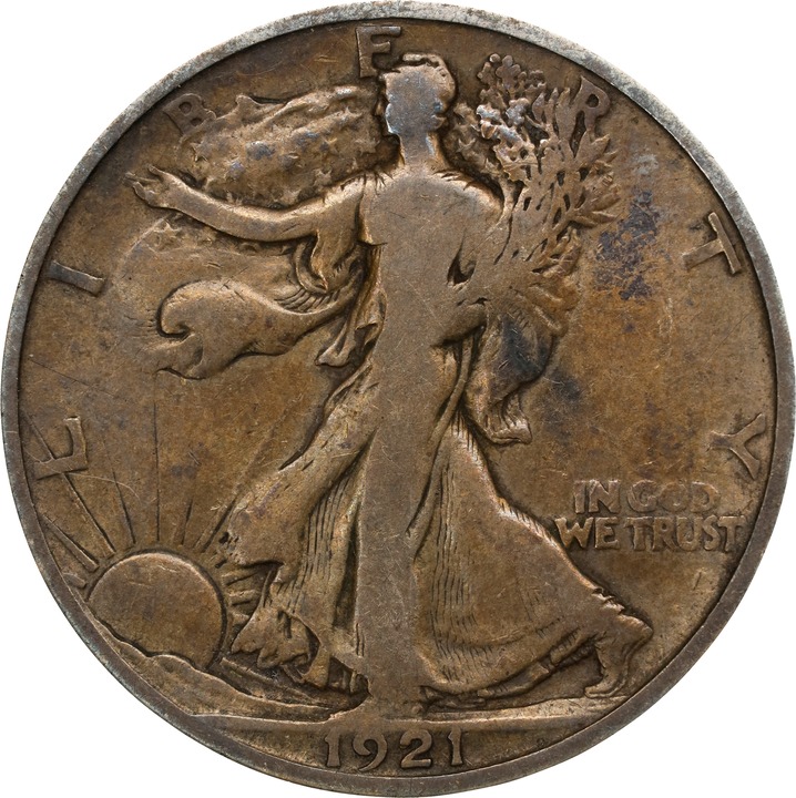 1921 50c VF25 CAC thumbnail 23