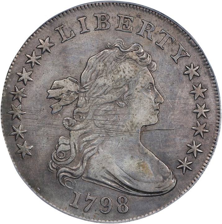 1798 $1  Large Eagle, Pointed 9 MS thumbnail 13