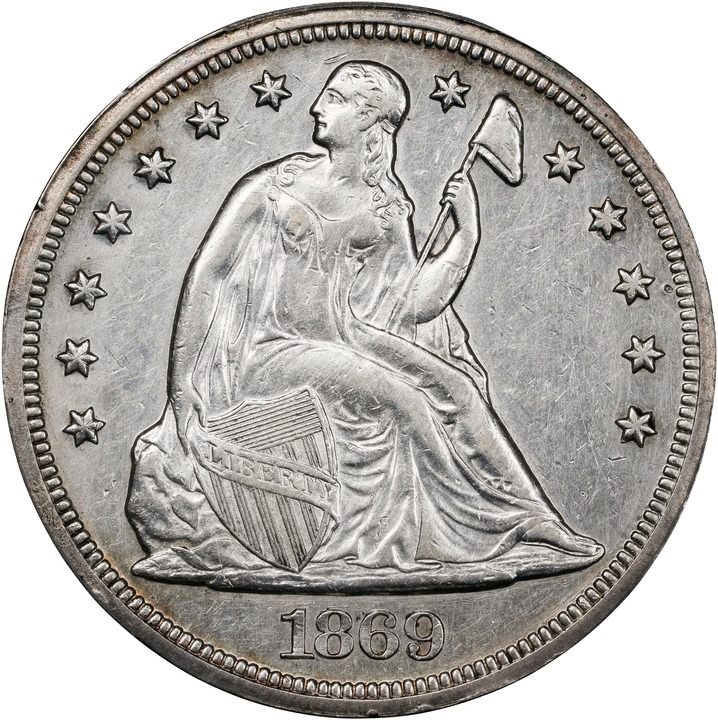 1869 $1 AG2 CAC thumbnail 3
