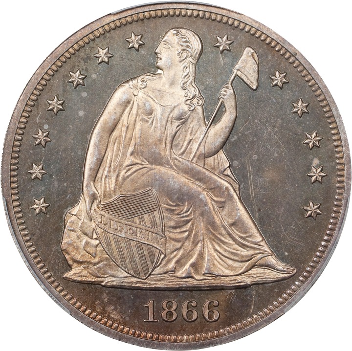 1866 $1  Motto PR67 thumbnail 14