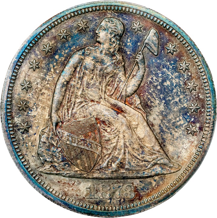 1873 $1  Seated Liberty PR thumbnail 4