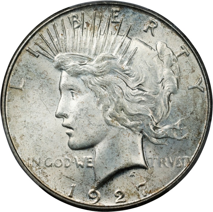 1927-S $1 MS65 CAC thumbnail 3