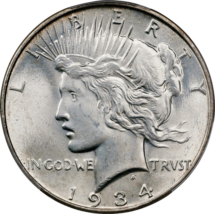 1934 $1 MS63 thumbnail 3