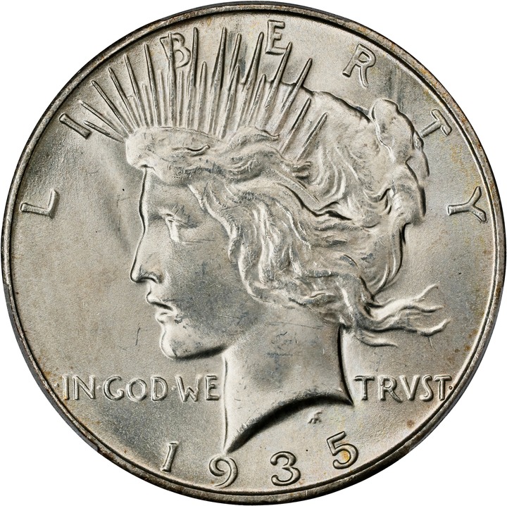1935-S $1 MS65 CAC thumbnail 3