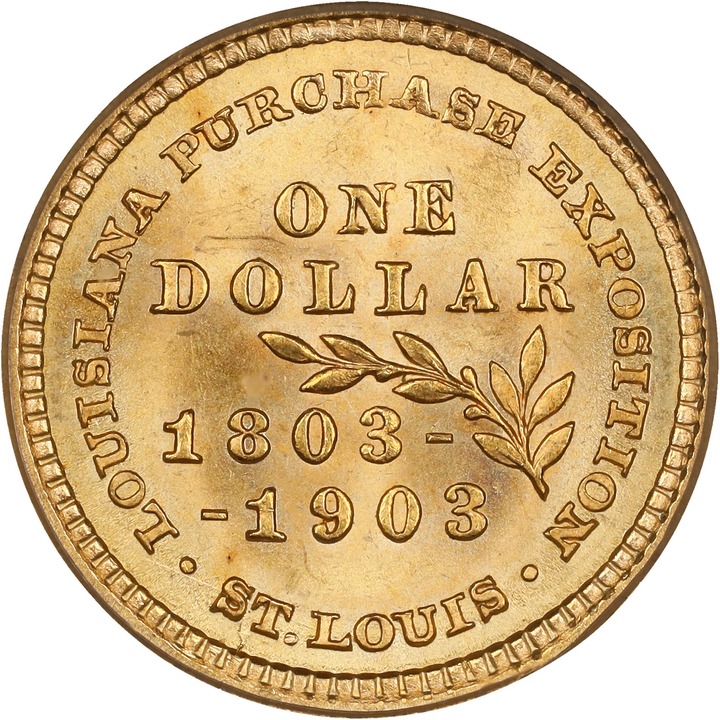 1903 G$1 Jefferson - Louisiana Purchase MS65 thumbnail 6