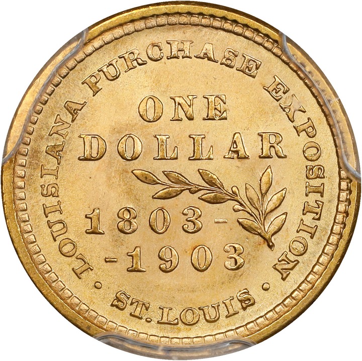 1903 G$1 McKinley - Louisiana Purchase MS67 thumbnail 2
