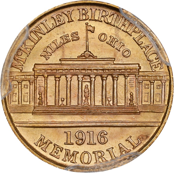 1916 G$1 McKinley Memorial MS66 thumbnail 2
