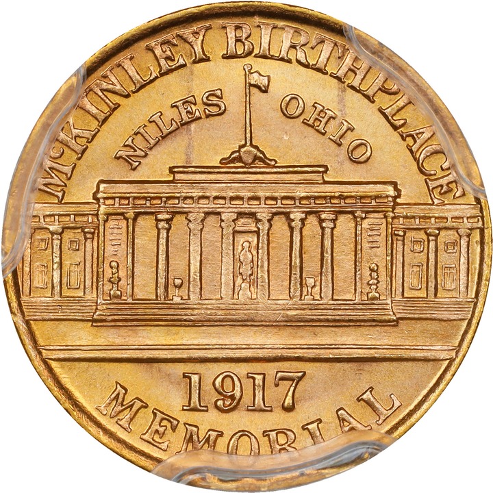 1917 G$1 McKinley Memorial MS66 thumbnail 4