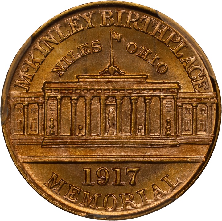 1917 G$1 McKinley Memorial MS64 thumbnail 2