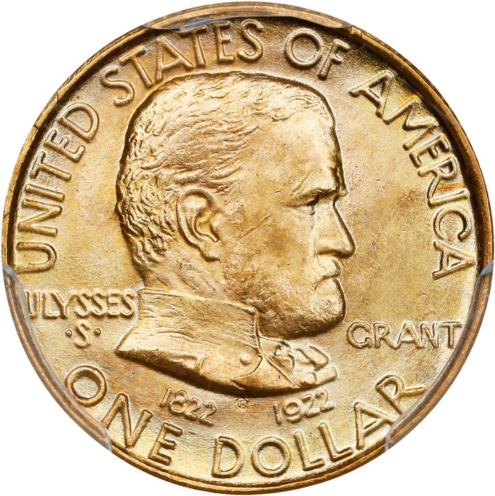1922 G$1 Grant Memorial, without Star MS thumbnail 13