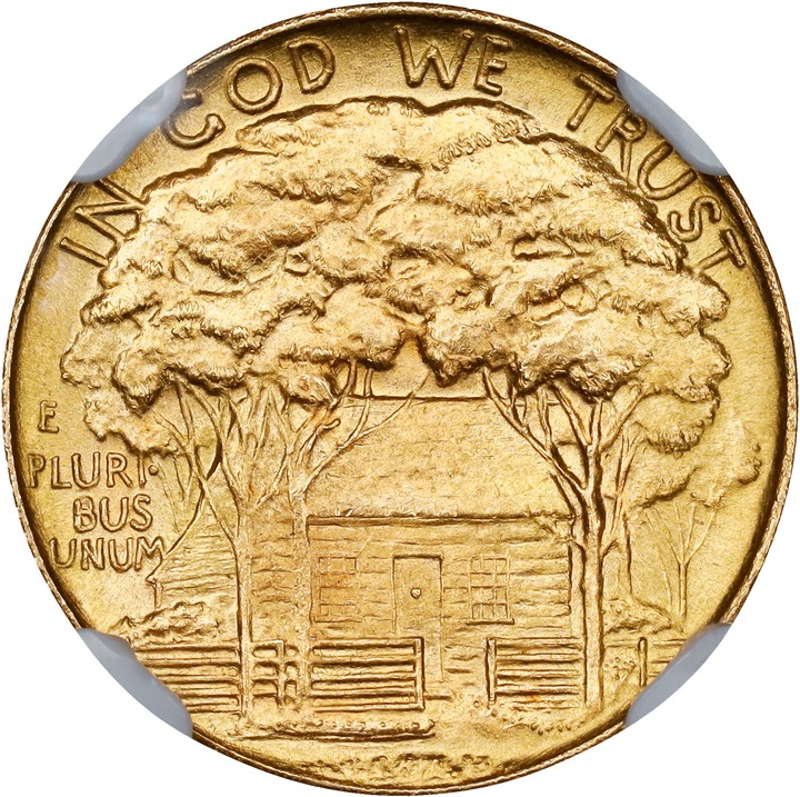 1922 G$1 Grant Memorial, without Star MS66 thumbnail 2