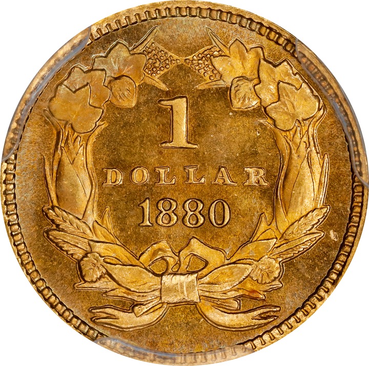1880 G$1 MS68 thumbnail 2