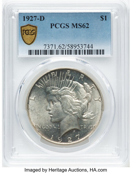 1927-D $1 MS62 thumbnail 4