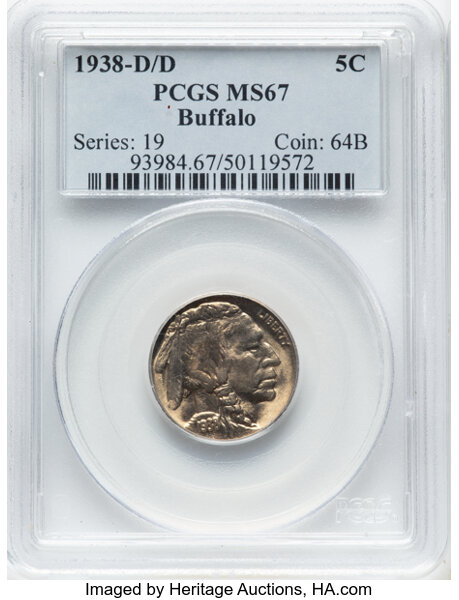 1938-D/D 5c Buffalo MS thumbnail 4