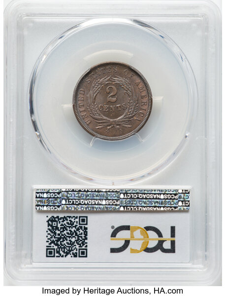 2-Cent Piece 2c 1864-1872 MS RB [Type] MS66 RB thumbnail 2