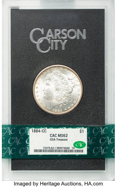 1884-CC $1  GSA Hoard, Die Gouge Cheek, VAM-7 MS thumbnail 7