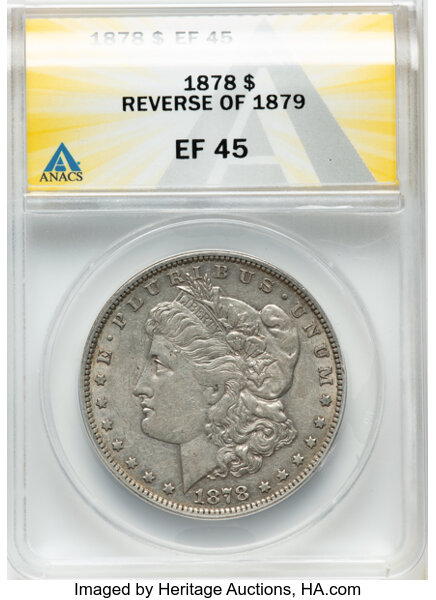 1878 7TF $1  Reverse of 1879 MS thumbnail 6