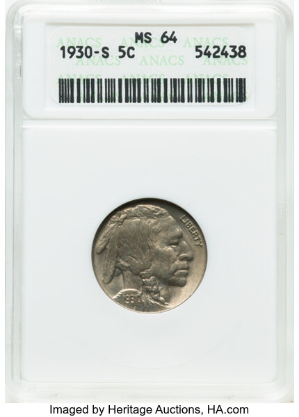 1930-S/S 5c Repunched Mintmark, FS-501 MS thumbnail 2