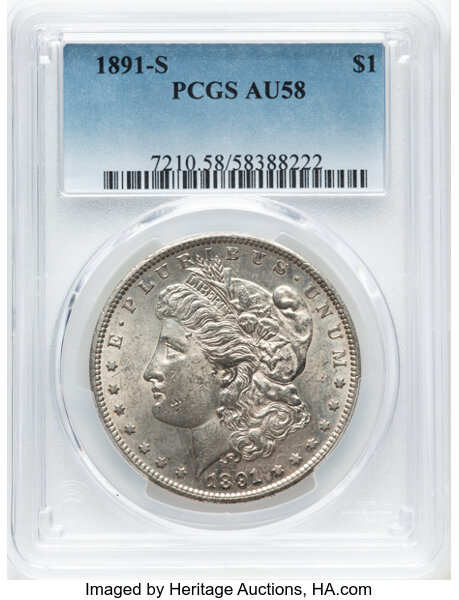 1891-S $1  GSA Hoard, Soft Package MS thumbnail 12
