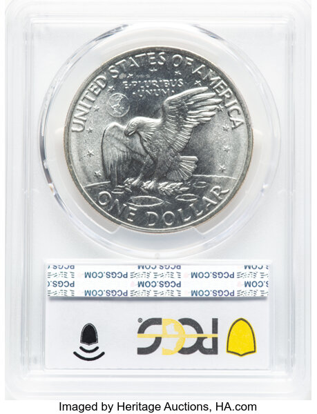 Eisenhower (Ike) $1  Silver [Type] MS67 CAC thumbnail 2