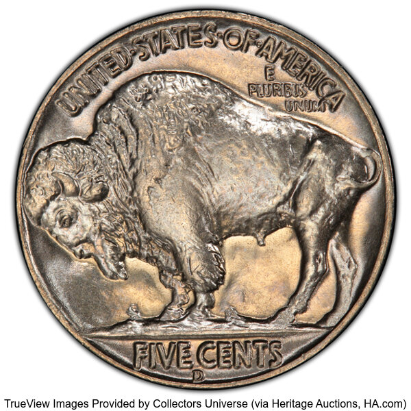 1937-D 5c MS67 CAC thumbnail 4