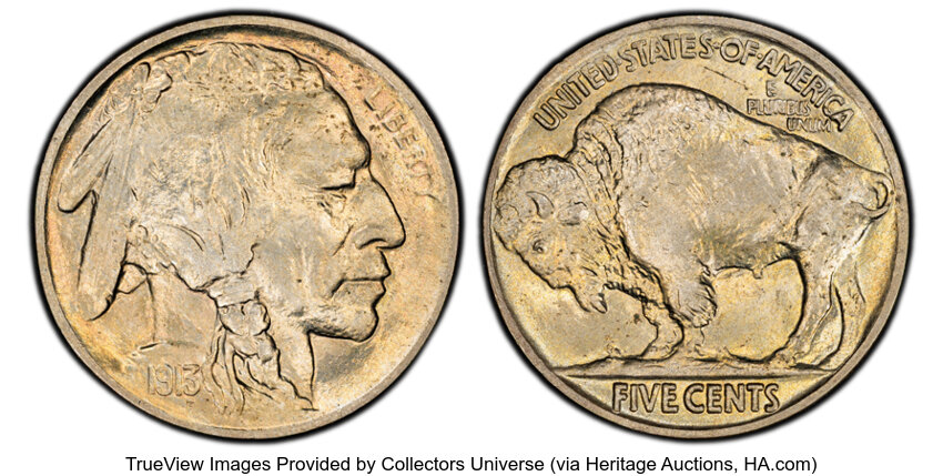 1913 5c Buffalo, Type 2 MS thumbnail 5