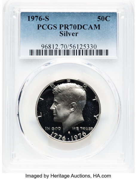 1976-S 50c Silver PR DCAM thumbnail 3