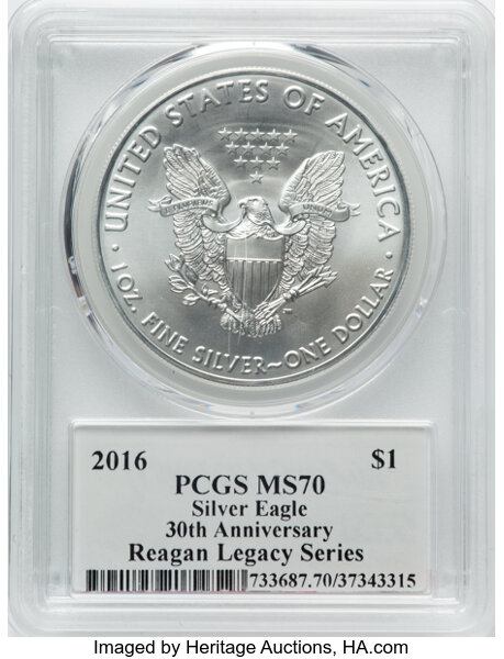 2016 $1  Silver Eagle MS70 thumbnail 14