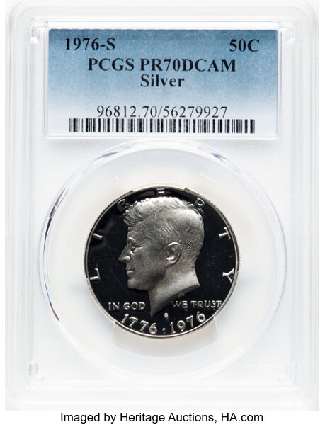 1976-S 50c Silver PR DCAM thumbnail 4