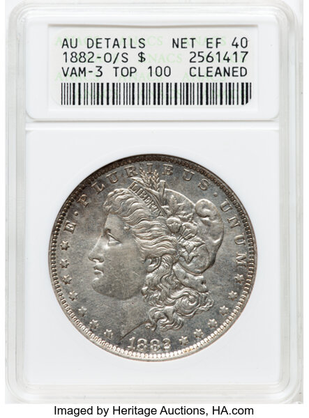 1882-O/S $1  O/S Flush EDS, VAM-3  MS thumbnail 2