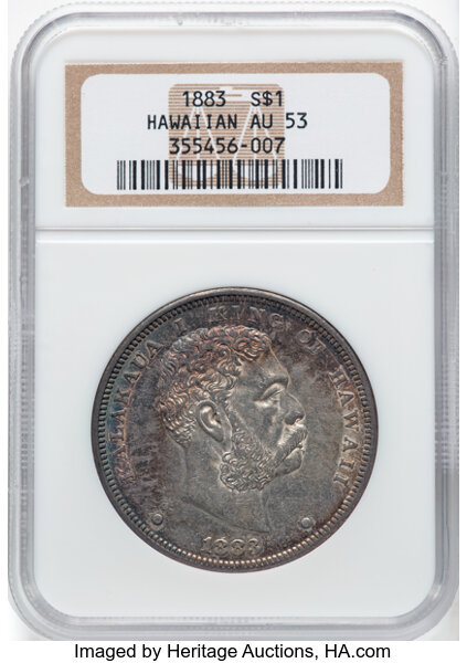 1883 $1  Hawaii MS thumbnail 3