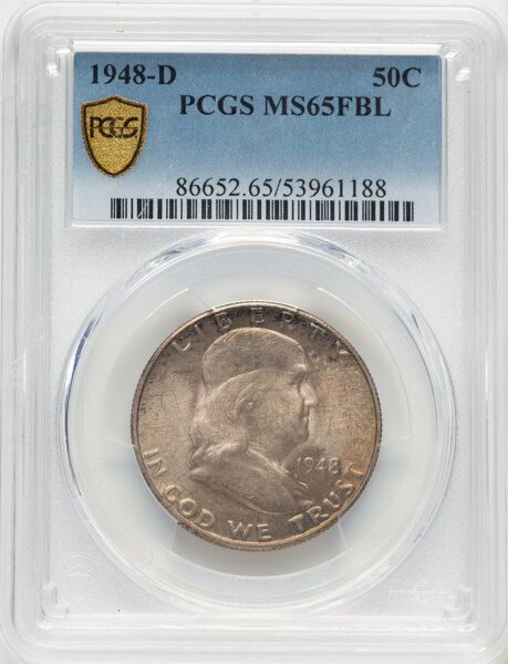 1948-D 50c MS FBL MS65 FBL thumbnail 4