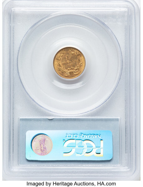 1862 G$1 MS63 thumbnail 4