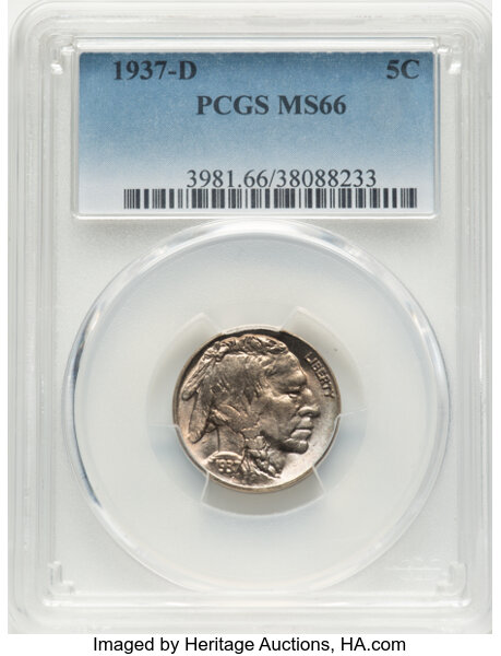 1937-D 5c MS thumbnail 5