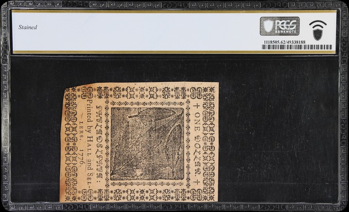 Feb 17, 1776 $1  Continental Congress (Fr. CC23) thumbnail 8