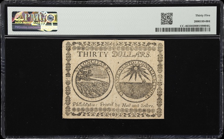 Jul 22, 1776 $30  Continental Congress (Fr. CC46) thumbnail 17