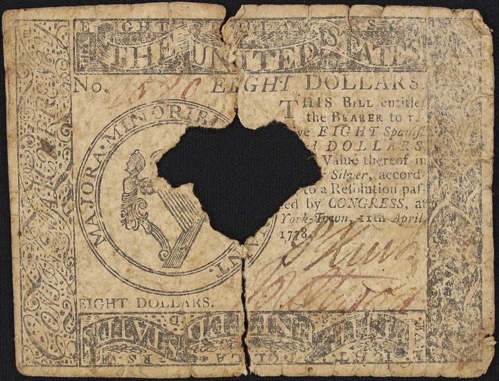 Apr 11, 1778 $8  Continental Congress, Yorktown (Fr. CC75) thumbnail 2