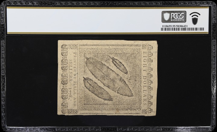 Sep 26, 1778 $8  Continental Congress (Fr. CC81) thumbnail 14