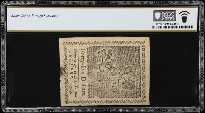 Jan 14, 1779 $45  Continental Congress (Fr. CC96) thumbnail 11