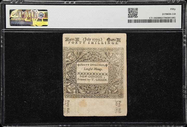 Jul 1, 1775 40s Connecticut (Fr. CT193) thumbnail 5