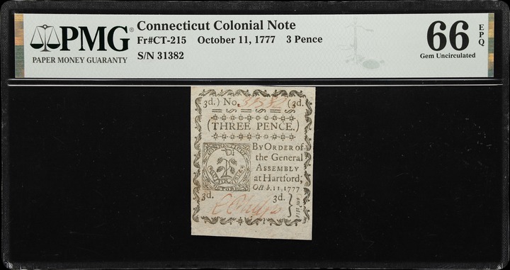 Oct 11, 1777 3d Connecticut (Fr. CT215) thumbnail 2