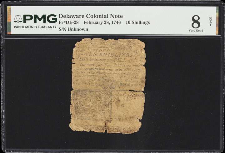 Feb 28, 1746 1s Delaware (Fr. DE23) thumbnail 5