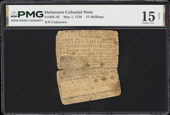 May 1, 1756 2s Delaware (Fr. DE39) thumbnail 4